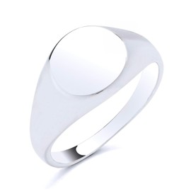 925 Sterling Silver Heavy Signet Ring size M N O P Q R S T U V - MEN'S or LADIES (O)