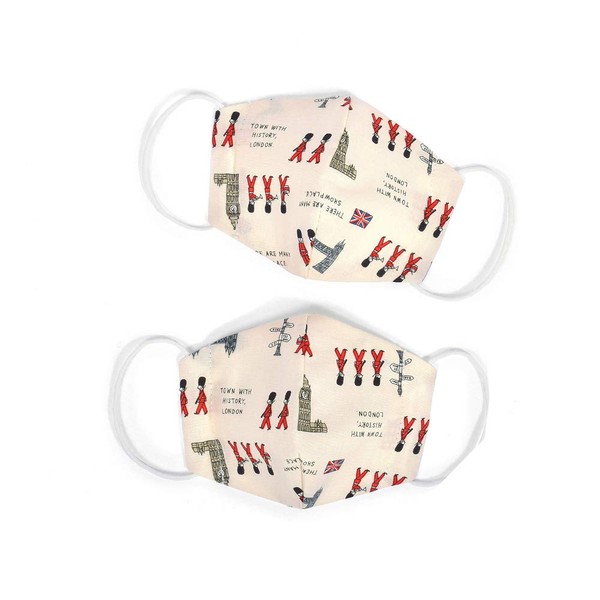 N5326262 Children's Mask, Boys, Set of 2, Washable, 3D Cloth,