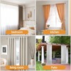 Nickel Curtain Rods for Windows 72 to 144 Inches(6-12ft),1 inch