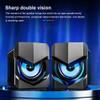 V-158 Mini Desktop Computer Speaker Super Bass Subwoofer 3.5mm Wired