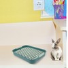 POPETPOP Bunny Litter Box Rabbit Toilet Tray Rectangular Pet Potty
