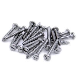 No.6 x 0.375 (3.5mm x 9.5mm) Slot Pan Self-Tapping Screw - Stainless Steel (A2) (Pack of 20)