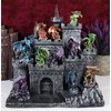 Medieval Mini Dragons Guarding King's Landing Castle Fortress Display Statue