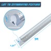 6 Pack T8 Led 5FT 48W Integrated V Shaped LED