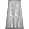 Repa Market 12x4 Inch Air Vent Cover/Gray Galvanized Steel Louvered
