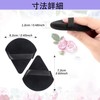 LUYING Uderpuff Triangular Puff (White + Black) 8 Pieces, Fits