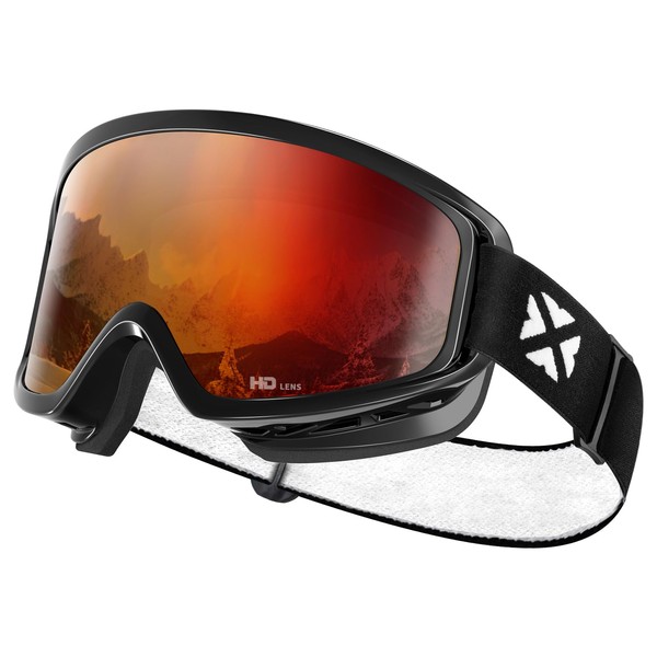MAXJULI Ski Goggles Snow Snowboard Goggles for Men Women Anti-Fog