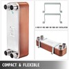 BestEquip Heat Exchanger 3"x7.5" 40 Plates Brazed Plate Heat Exchanger