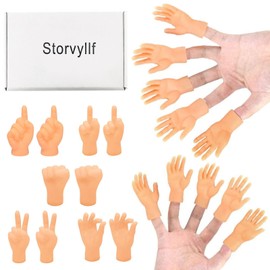 Tiny Hands,30Pcs Miniature Little Hands Realistic Design Funny Mini Hands for Fingers Gifts Prank Gag Party Favors