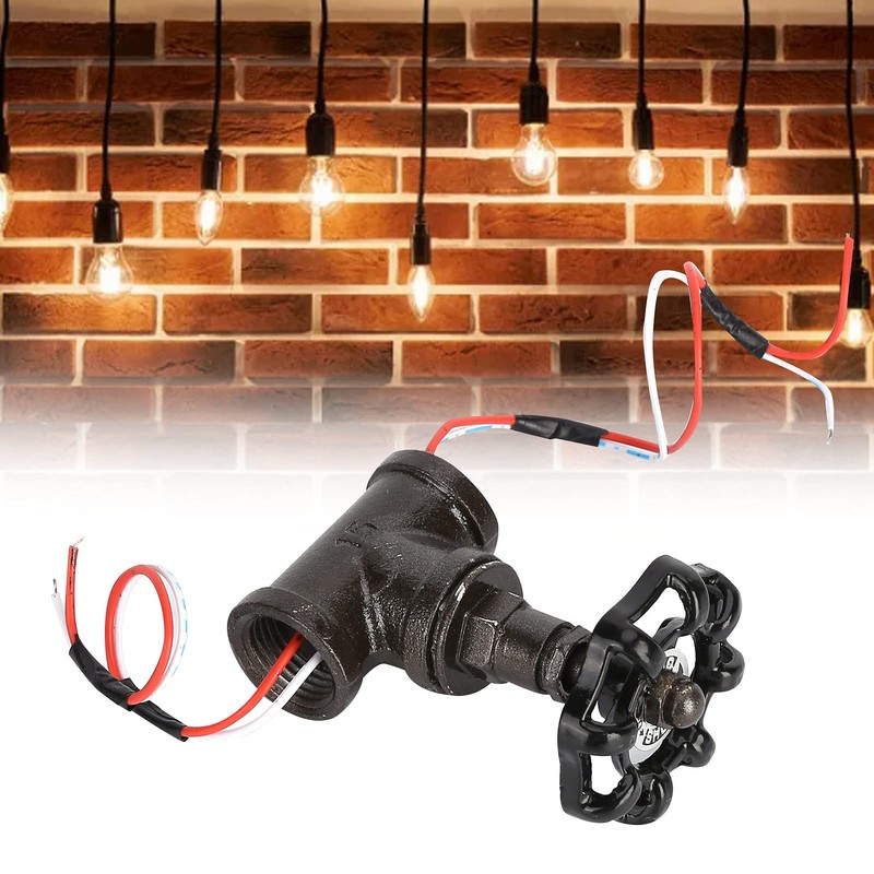 Table Pipe Lamp Switch, Iron Steampunk Lamp Switch, Vintage Steampunk