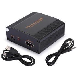 VGaAudio to HDMI 1080P Portable Audio Converter Convertor Adaptor Equipment