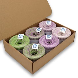 Wunderkiste 4-Ply 1,500 m, (6 x 250 m) 400 g, Bob Colour Gradient Yarn for Knitting and Crocheting (WU0130)