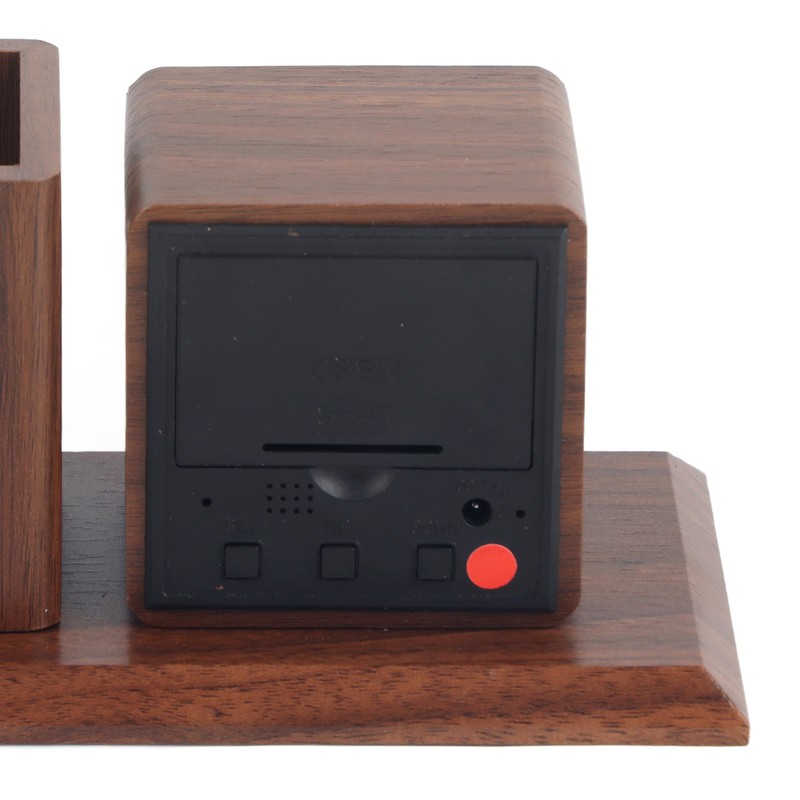 Pen Holder Clock Temperature Calendar Display 3 Level Brightness Adjustment