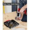 AVID POWER Drill Bit Set, Titanium Twist Brad Point Driver