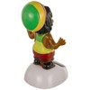 Puckator ff68 Solar Plastic Figurine, Brown/Black/Red/Yellow/Green Rasta 5.5 x 5 x 10 cm