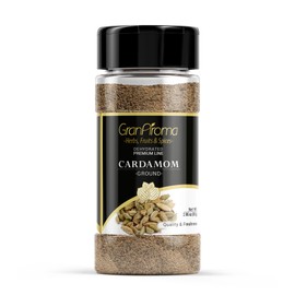 GranAroma Ground Cardamom, Indian Cuisine, Fruity & Spicy, Versatile Ingredient (2.96 Ounce)
