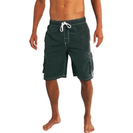 NORTY Swim - Big Mens Swim Suit, Charcoal 39963-XX-Large
