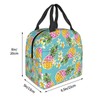 VOOHDDY Pretty Tropical Pineapple Fashion Insulated Lunch Bag For Women