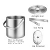 LUCKYGOOBO Mini Ice Bucket Portable Double Wall Ice Bucket with