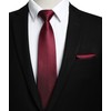 HISDERN Ties for Men Polka Dot Classic Handkerchief Formal Elegant