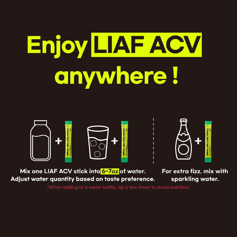 LIAF Apple Cider Vinegar Powder Loaded Tea Packets | Korean