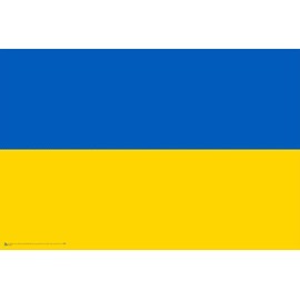 Ukraine Flag - Poster - 36" x 24"