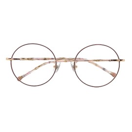 [Megane Style] Super Blue Light Cut Glasses, PC Glasses, HEV94% Reduction, Round Boston Glasses, Metal, Unisex, Women's, Men's, Women's, Men's, Blue Light Reduction, Glasses, UV Protection,