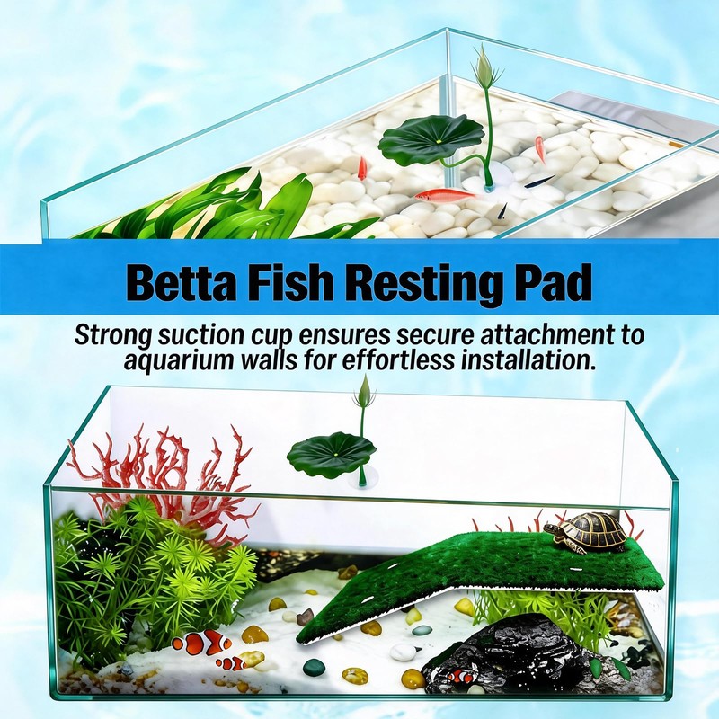 3pcs Betta Fish Hammock, Betta Fish Tank Accessories, Floating Rest