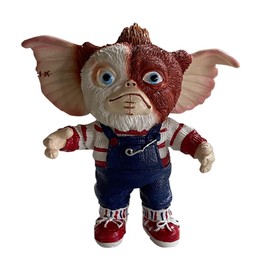 Movie Doll Simulation Horror Doll Decorations Desktop Resin Ornaments for Garden Living Room Bedroom