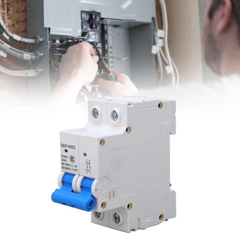 DC Miniature Circuit Breaker Upgraded 2P 500V Air for Solar