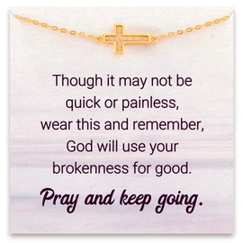 STORYJEWELLERY Religious Gifts for Women, Encouragemenet Gifts for Women, Cross Bracelet for Women, Get Well Gifts for Women, Thinking of You Gifts, Christian Gifts, Inspirational Gifts for Women