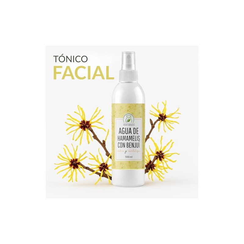 Agua De Hamamelis Con Benjuí Hidratante Facial 500 Ml Productos