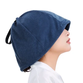 Sawaiko Sauna Hat, Men's, Women's, Sauna Cap, Sauna Hat, Sauna Goods, Choose from Sauna Products, Leisure Cap, Towel Fabric, Bath, Hot Springs, Outdoors, Washable, Deep, Highly Absorbent, Quick Drying, Anti-Blur, Unisex, navy
