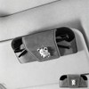 Guibell Soporte para Anteojos de Sol Auto Piel Magnético Gris