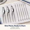 9-Piece Seafood Tools Set – 3 Zinc Alloy Crab Crackers