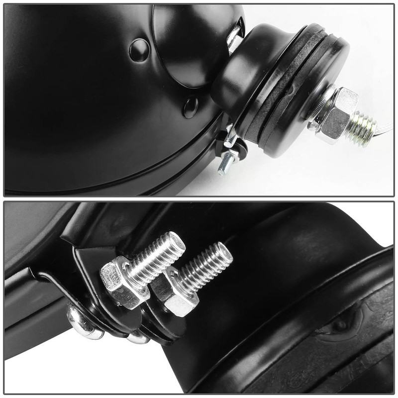 DNA MOTORING FL-6-U+SW-CH-BK 6" Round Fog Lights w/Switch