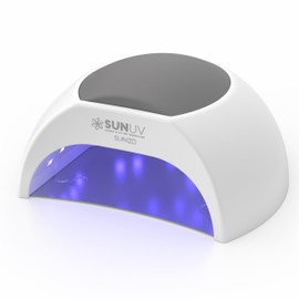 SUNUV UV Light for Gel Nails Polish, UV LED Nail Lamp with 4 Timer Settings, Auto Sensor Removable Base SUN2C Grey