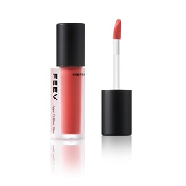 Feev Hyper-Fit Color Wear | Velvet Cream Matte Lip Tint | Vegan Lip Stain & Safe for Sensitive Skins (#03 Merry Coral)