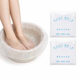 Beavorty Disposable Foot Bath Bags, Practical Foot Care Bags for Foot Spa and Pedicure, Tear-Resistant and Lightweight for Home and Beauty Centre, Pack of 160