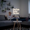 LISIGNVE Read Books Be Kind Stay Weird Neon Sign Letter