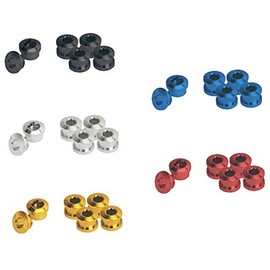 Giza Chain Ring Fixing Bolts for Single, Set of 5, Silver (YCK00401)