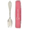 Takakuwa Metal 005154 Lunch Spoon with Case, Leaf Pink