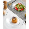 NUTRIUPS 4 Pack 9 inch Tempered Glass Dinner Plates, Clear