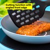 Tasty Slotted Turner with Cutting Function - Ideal for Roasting