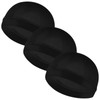 3Pcs Wave Cap Silky Elastic Band Caps Soft Breathable Hair