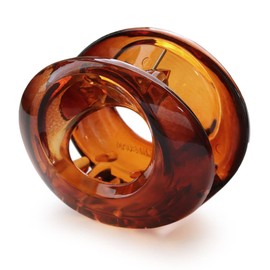 Jewel VOX Hair Clip Bangs Clip Hair Accessory Women's Oval Clear Fashionable Adult (Brown)
