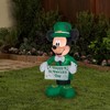 Inflatable St. Patrick's Day Mickey Mouse by Gemmy Airblown - Green, 3.5 ft Tall