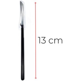 Rascador de Pies Cuchillo Pedicura Herramienta de Pedicura Rascador Kit Manicura Raspador Limpiador de Acero Inoxidable Cuidado de Pies Callos Exfoliante (Black -13cm, 1)
