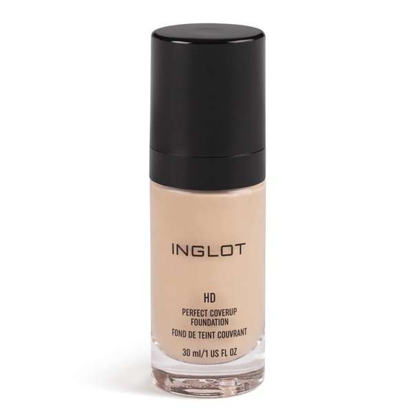 Inglot HD Perfect Coverup Foundation, for a long-lasting effect with HD pigments, hypoallergenic, natural, flawless appearance, with white truffle extracts, 30 ml : 71