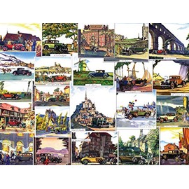 New York Puzzle Company - General Motors Touring Europe - 1000 Piece Jigsaw Puzzle
